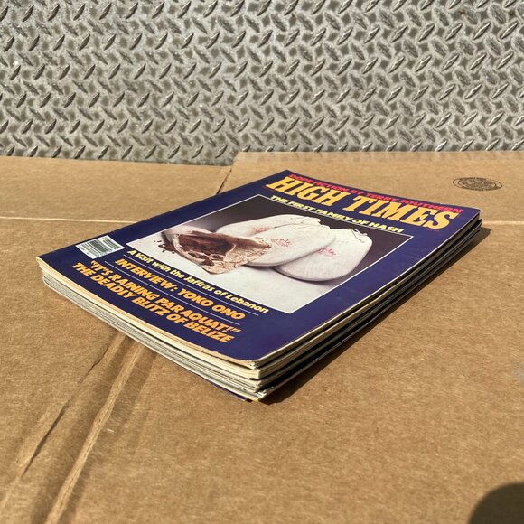 Lot Of 4 Vintage High Times Magazines - Picture 3 of 8